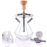Chicha double tuyau avec éclairage LED