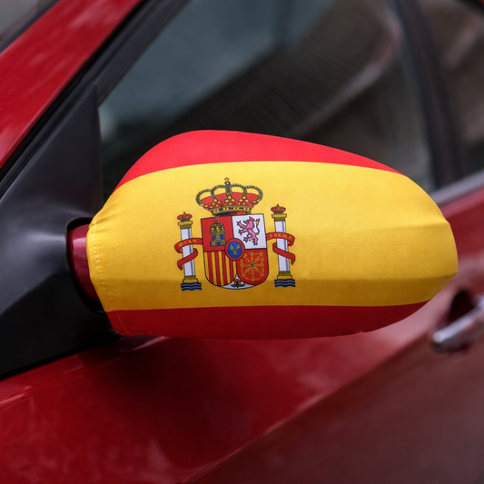 Außenspiegelkappen Spanien-Flagge – 2er-Set
