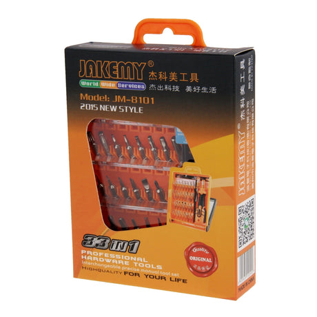 Jeu d'embouts de tournevis JAKEMY avec pince