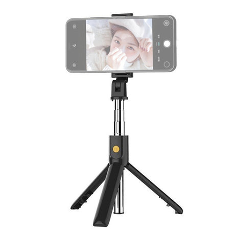 Perche à selfie avec trépied et télécommande Bluetooth – vue 2