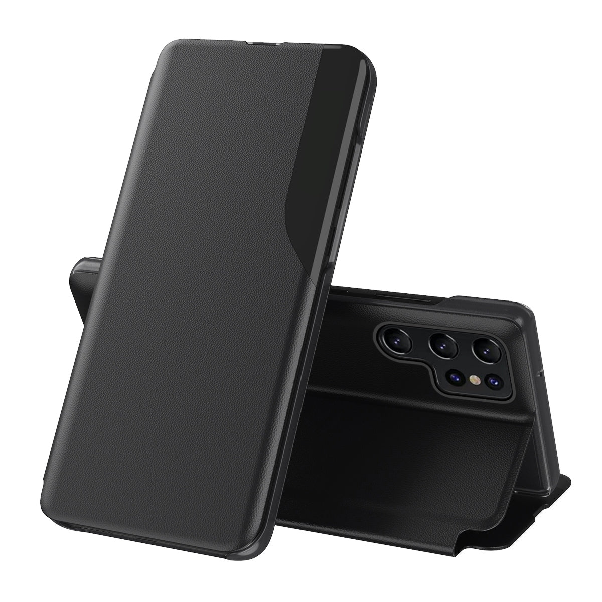 Étui en cuir avec support pour Samsung Galaxy S24 Ultra