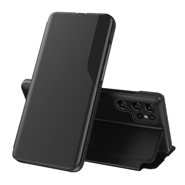 Étui en cuir avec support pour Samsung Galaxy S24 Ultra