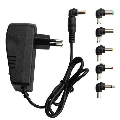 Adaptateur secteur universel réglable 3V à 12V avec embouts