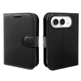 Étui portefeuille en cuir PU avec support pour iPhone Duo