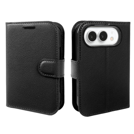 Étui Portefeuille en Cuir PU avec Support pour iPhone Duo