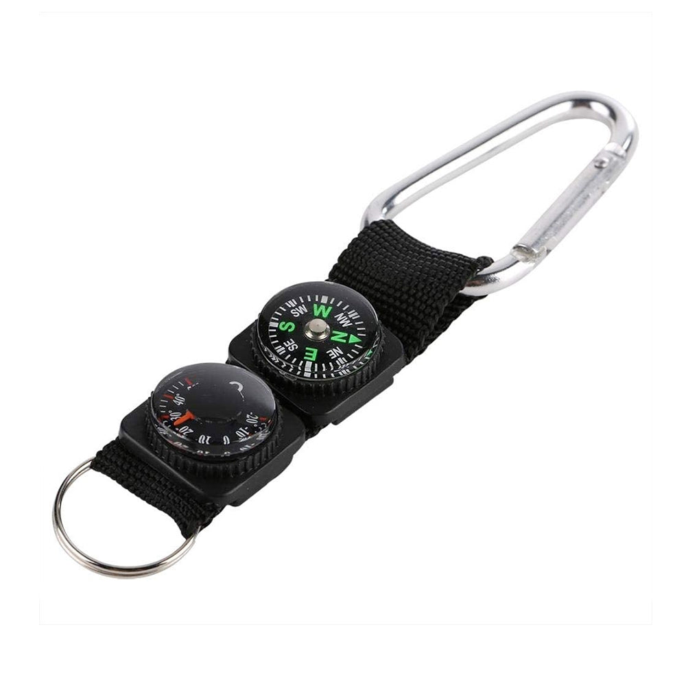 Porte clé 3 en 1 boussole et thermomètre