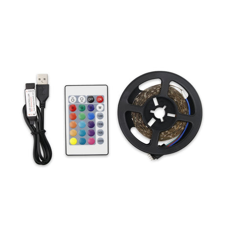 Ruban LED 2 mètres avec télécommande – vue 2