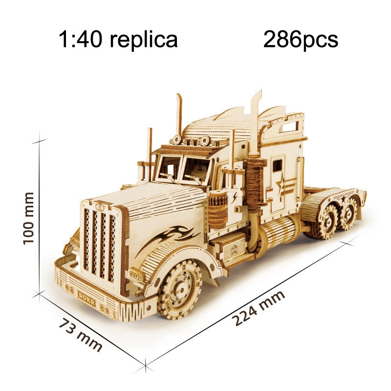 MC502 Camion long Puzzle en trois dimensions en bois pour enfants
