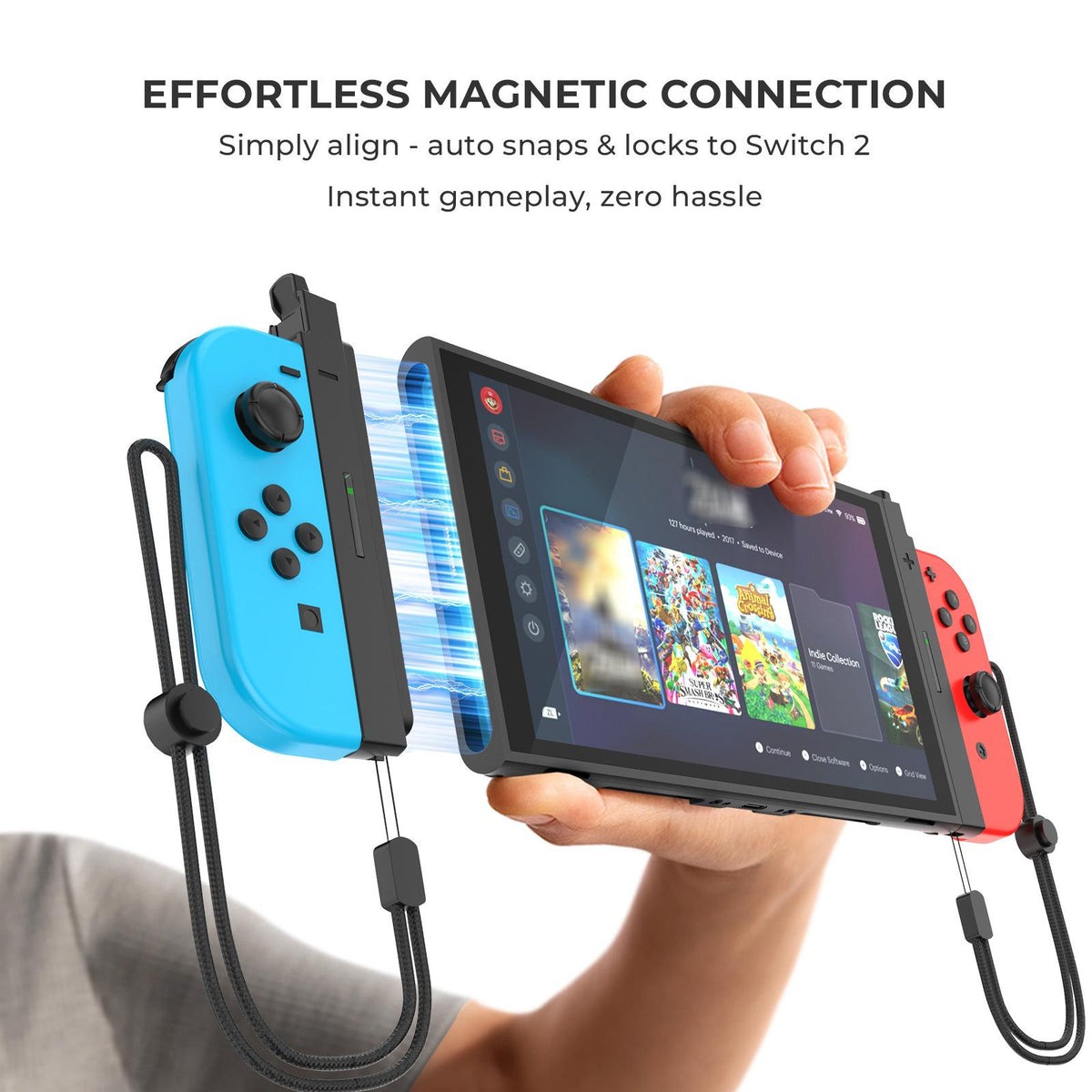 Adaptateur Joy-Con Switch 1 vers Nintendo Switch 2 – vue 2