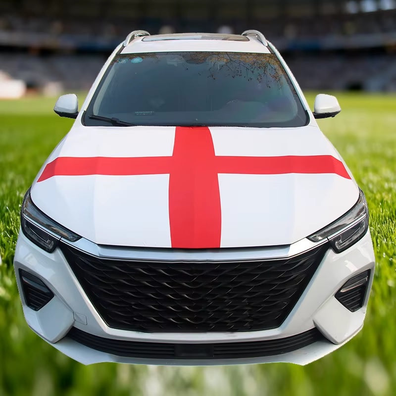Car bonnet cover England flag
