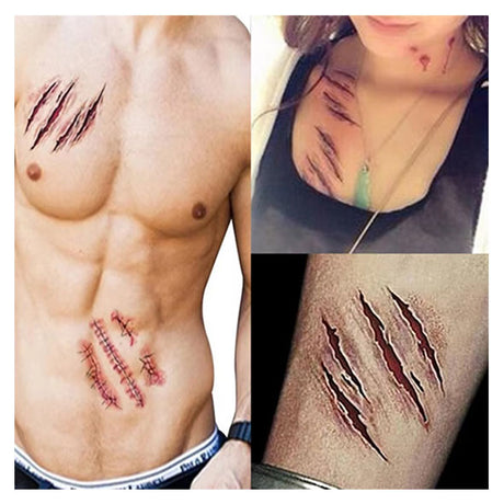 Tatouages temporaires Halloween – vue 2