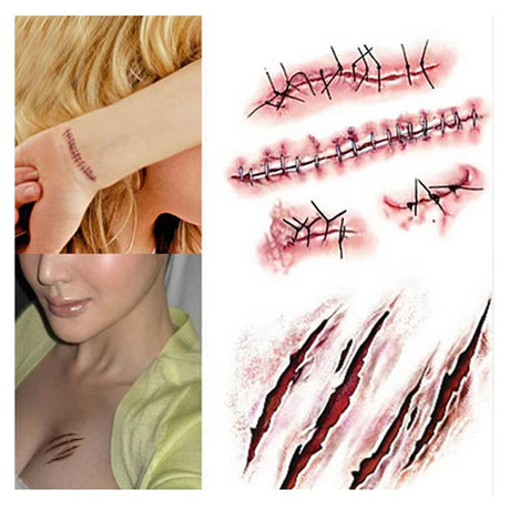 Tatouages temporaires Halloween – vue 3