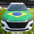 Housse de capot de voiture au drapeau du Brésil