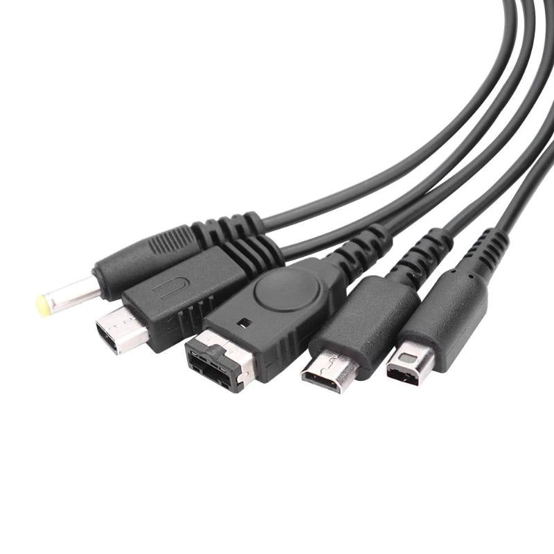 Câble de chargement USB 5 en 1 pour consoles portables Nintendo et Sony – vue 2