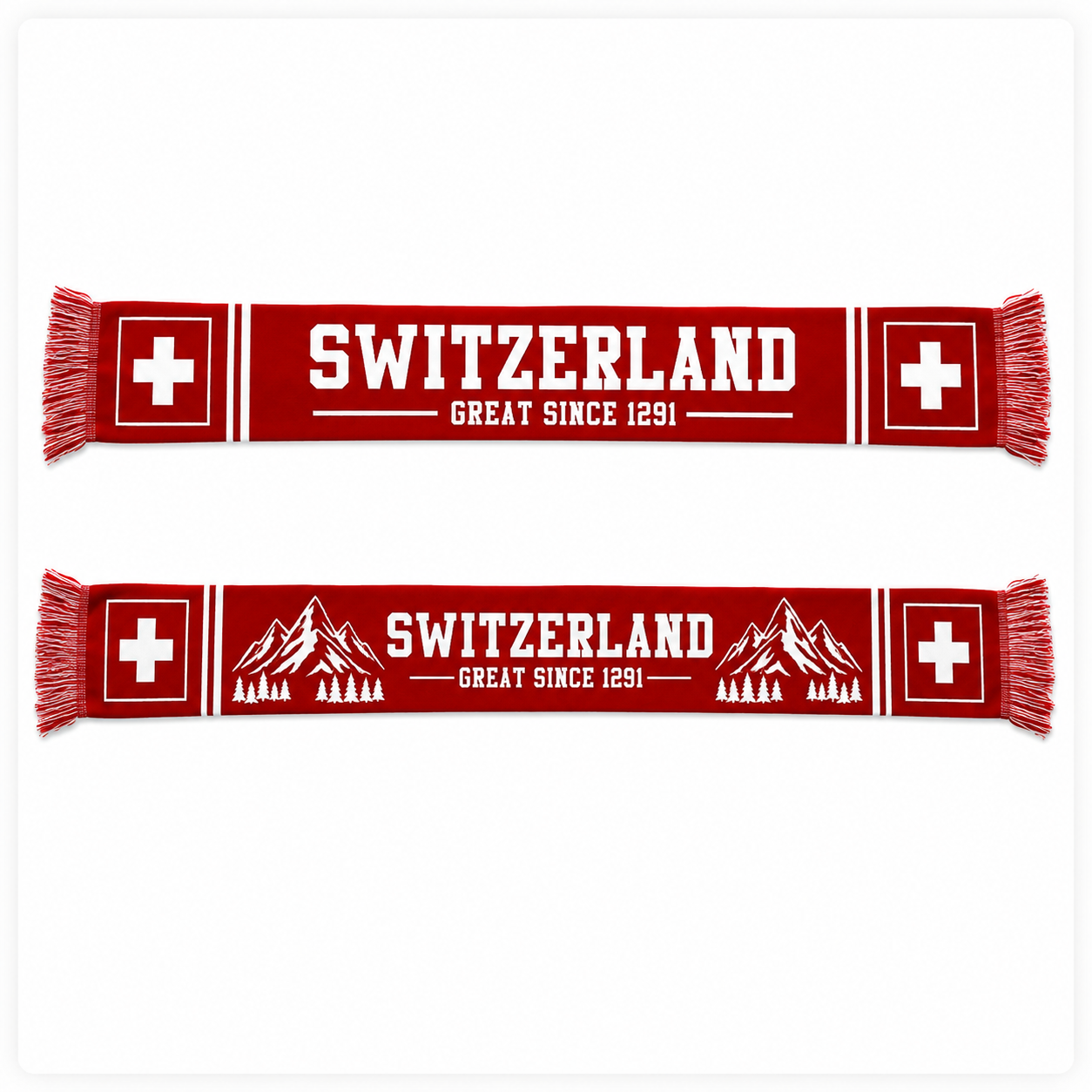 Red Switzerland Scarf – SWITZERLAND GREAT SINCE 1291