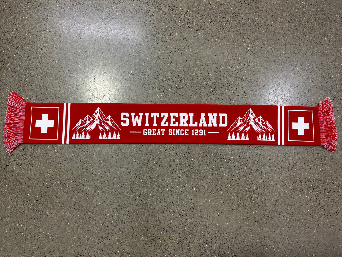Red Switzerland Scarf – SWITZERLAND GREAT SINCE 1291
