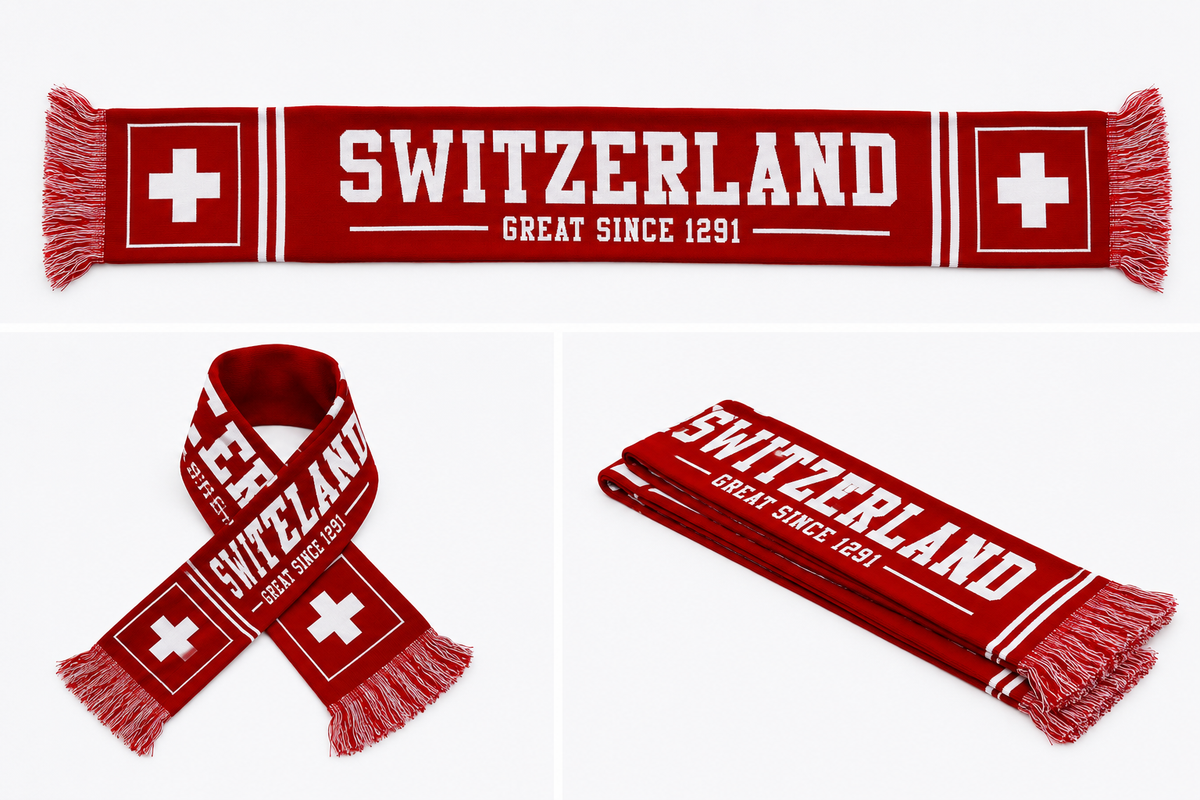 Red Switzerland Scarf – SWITZERLAND GREAT SINCE 1291