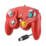 Manette filaire compatible Nintendo GameCube, coloris rouge