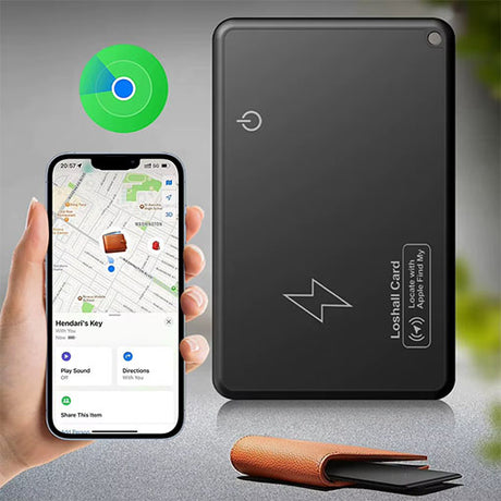 Carte localisatrice compatible Apple Localiser pour portefeuille – vue 2
