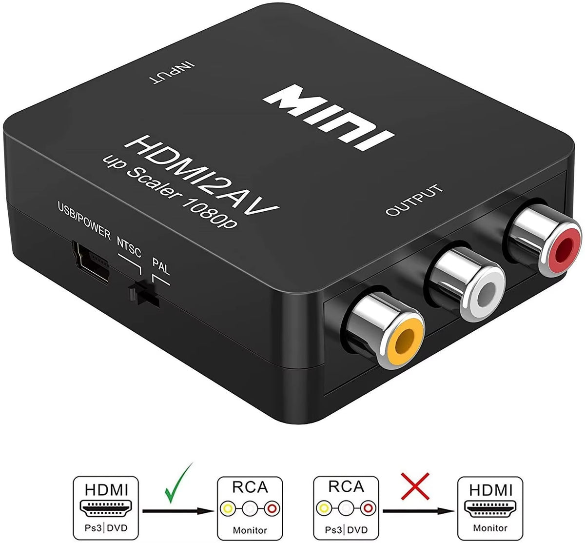 Convertisseur HDMI vers AV RCA