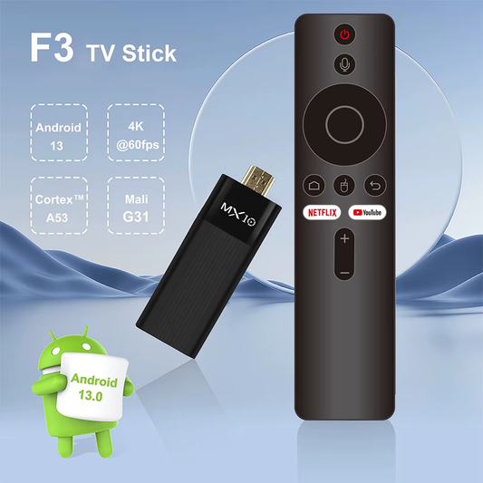 MX10-F3 TV Stick 4K Android 11 Smart TV Stick
