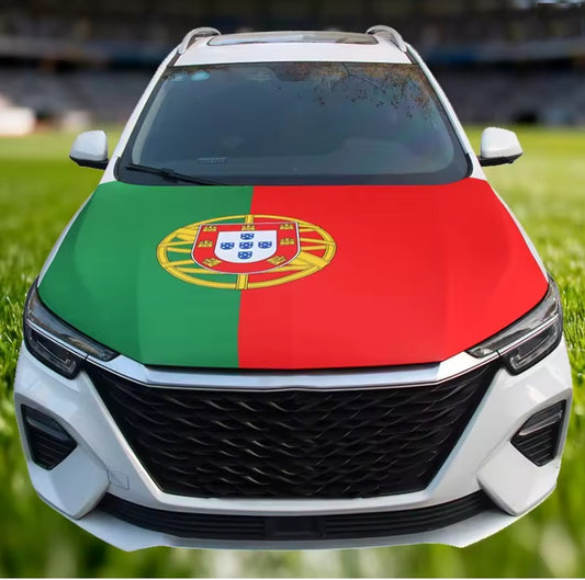 Housse de capot voiture drapeau Portugal