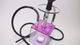 Chicha à double tuyau en acrylique – base cube avec éclairage LED