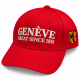 Casquette Genève GREAT SINCE 1815 – Drapeau Genevois Brodé
