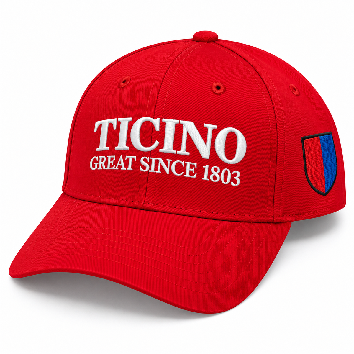 Cappellino Ticino GREAT SINCE 1803 – Bandiera Ticinese Ricamata