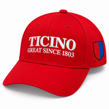 Cappellino Ticino GREAT SINCE 1803 – Bandiera Ticinese Ricamata