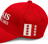Casquette Valais GREAT SINCE 1815 – Rouge avec motif brodé