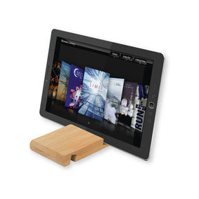 Support en bois de bambou pour smartphone et tablette
