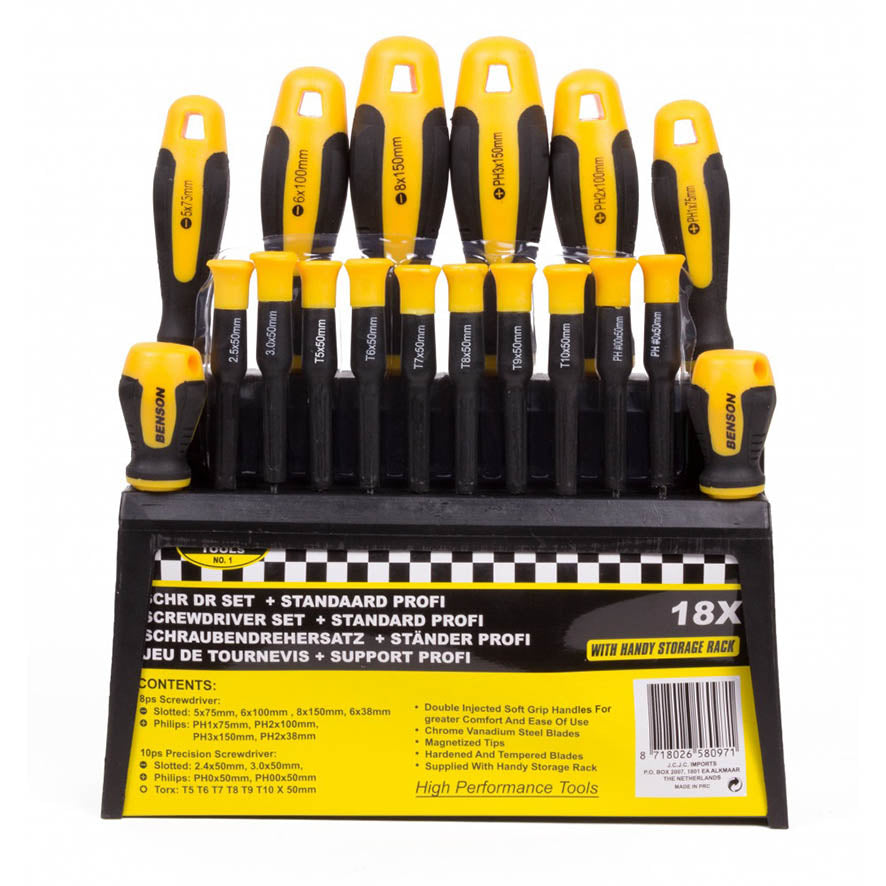 18 Piece Screwdriver Set