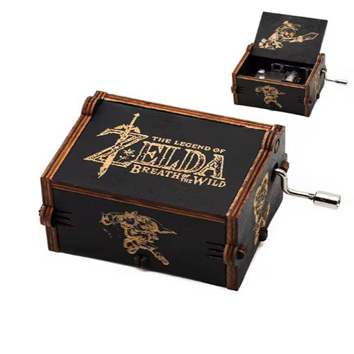 Zelda One Piece Holz-Handkurbel-Spieluhr